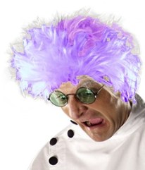 purple hair mad scientist